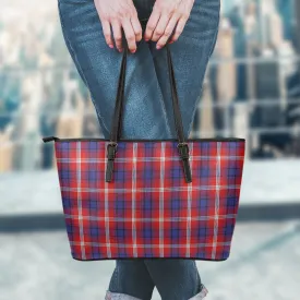 Ainslie Tartan Leather Tote Bag