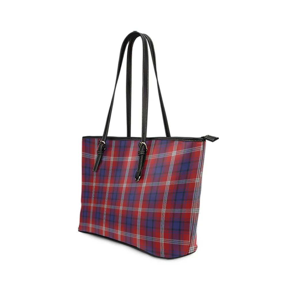Ainslie Tartan Leather Tote Bag