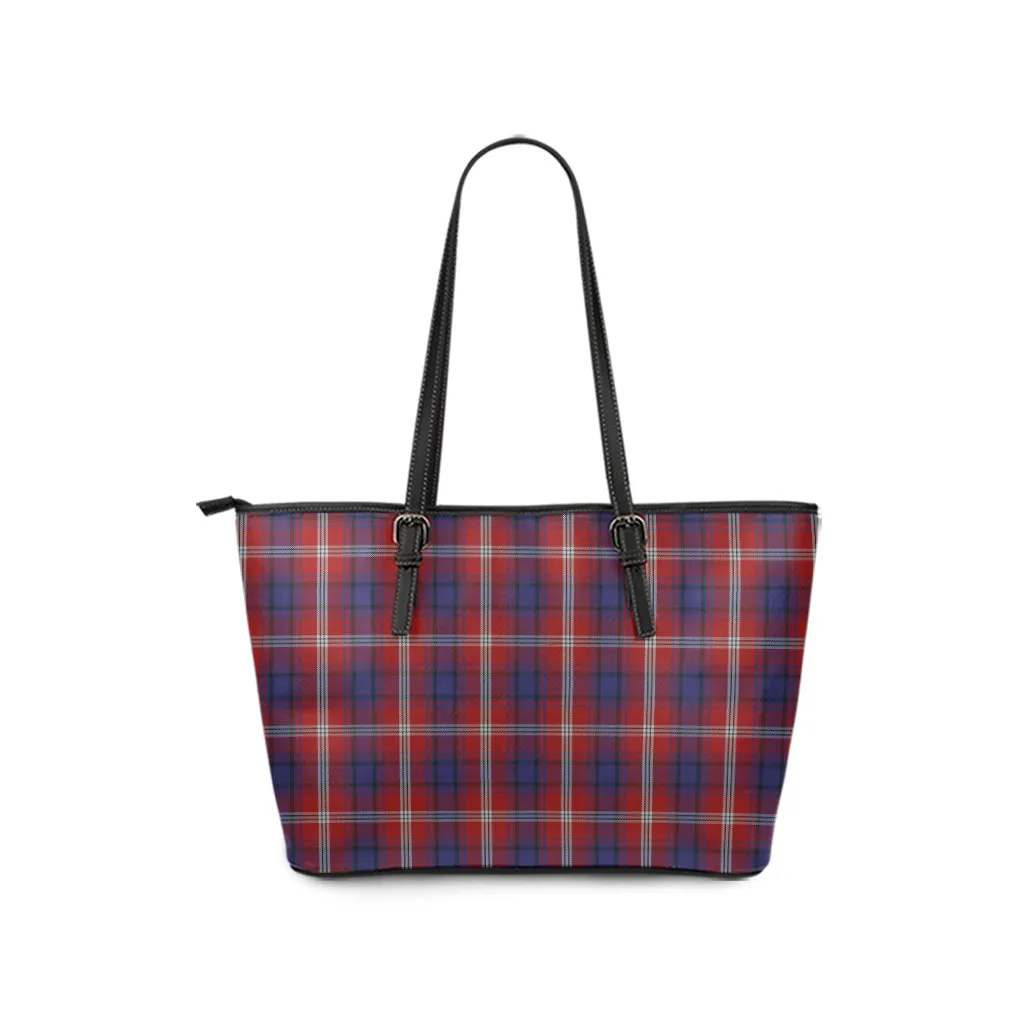 Ainslie Tartan Leather Tote Bag