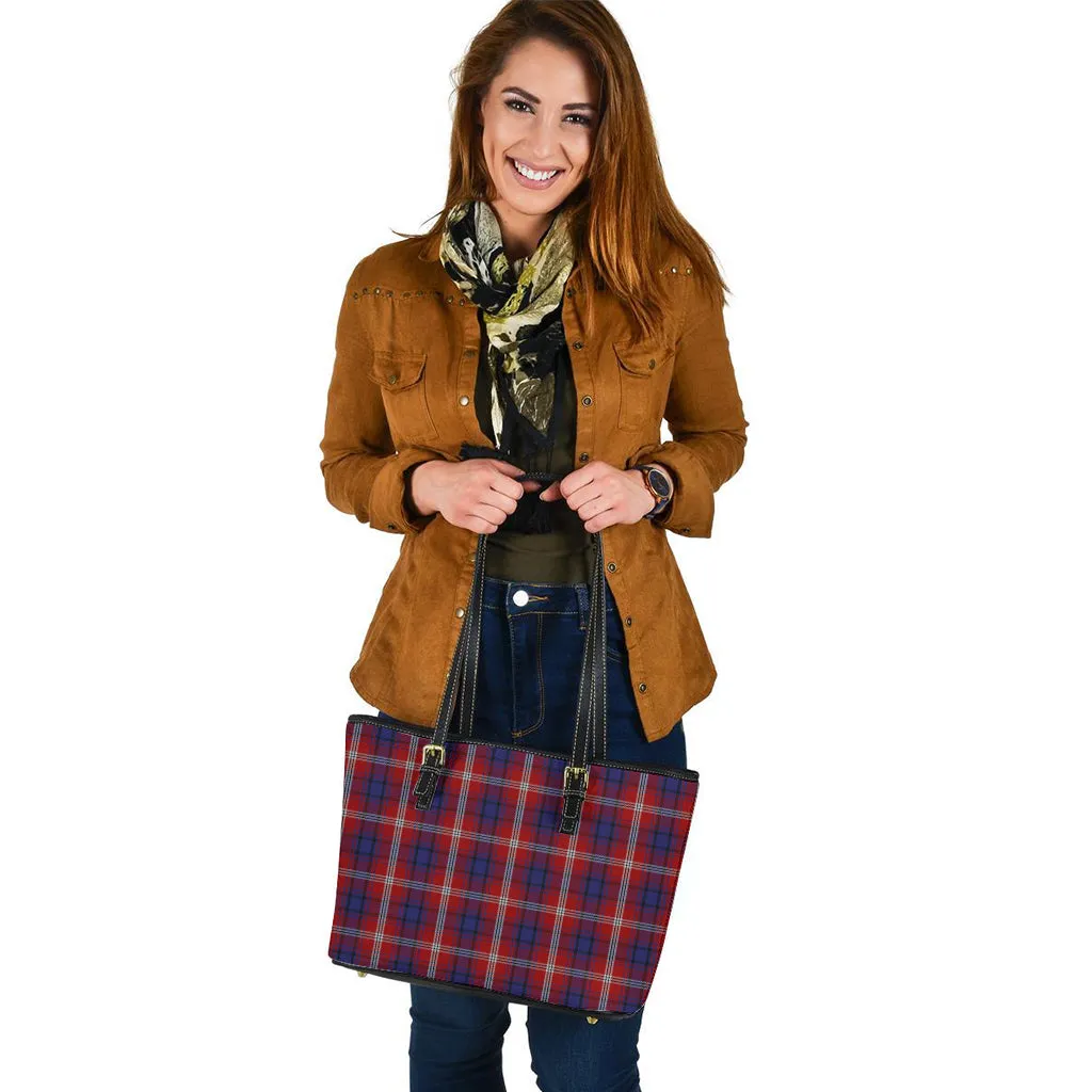 Ainslie Tartan Leather Tote Bag