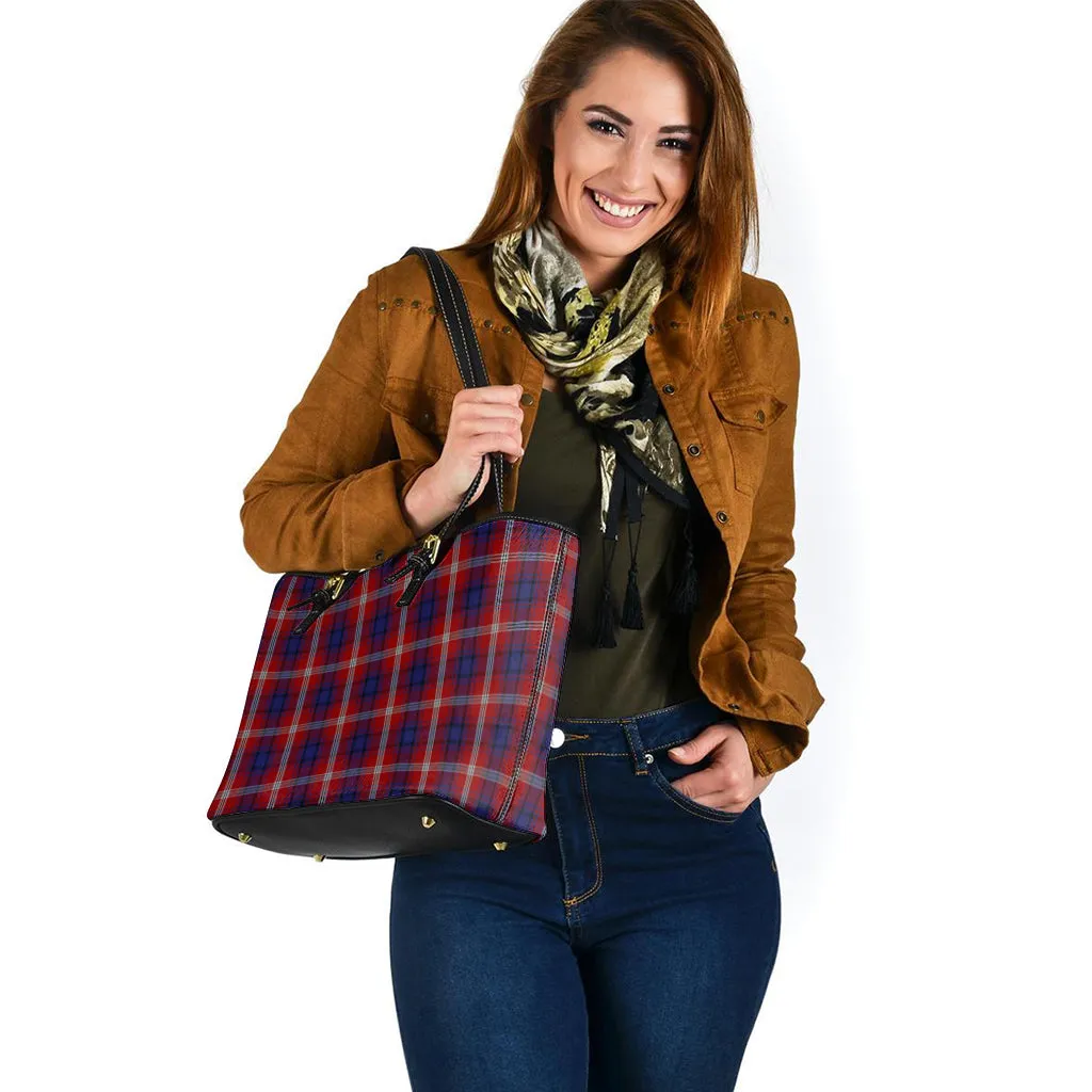 Ainslie Tartan Leather Tote Bag