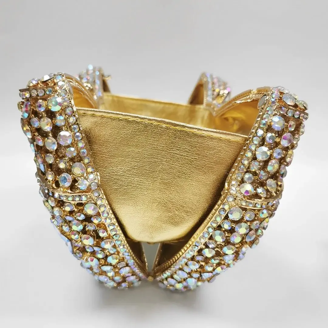 Aurora | A Rhinestone Ribbon Clutch Bag for Red Carpet Glamour