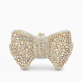 Aurora | A Rhinestone Ribbon Clutch Bag for Red Carpet Glamour