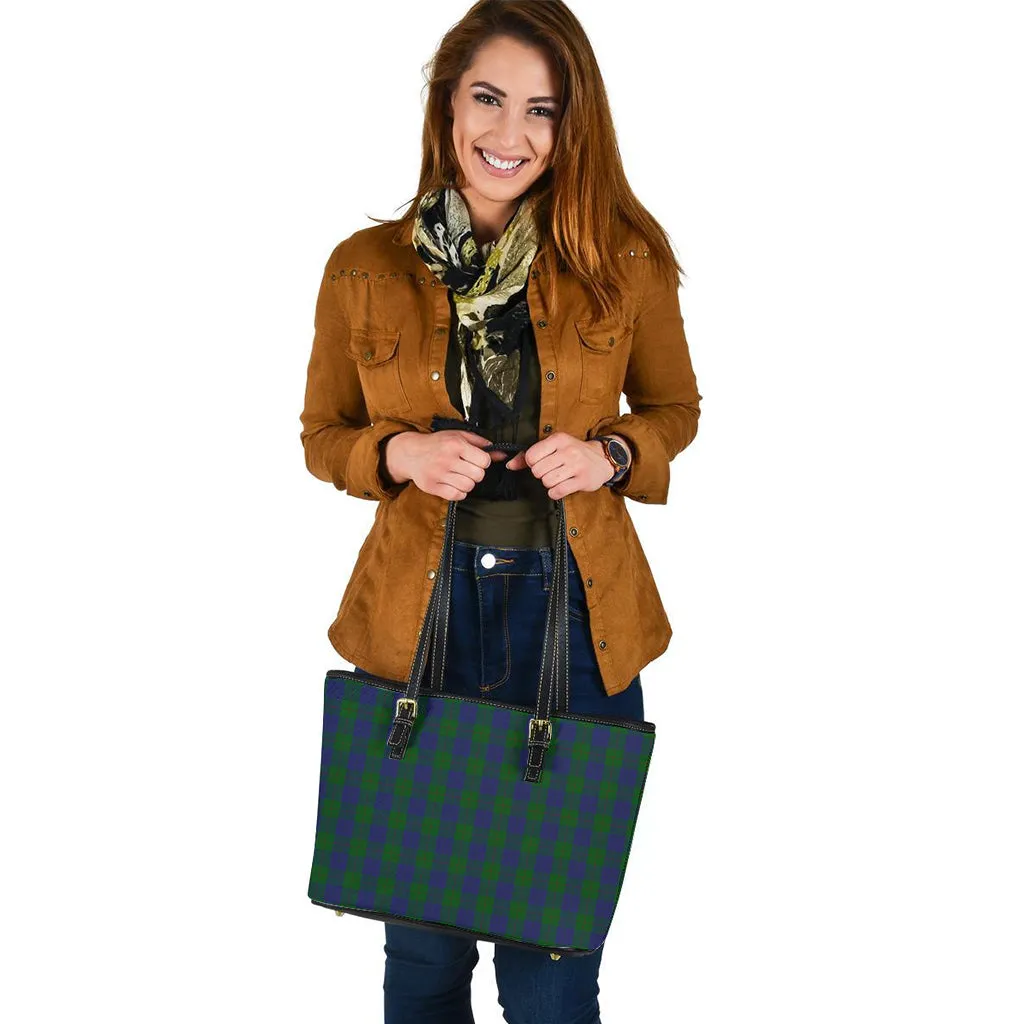 Barclay Tartan Leather Tote Bag