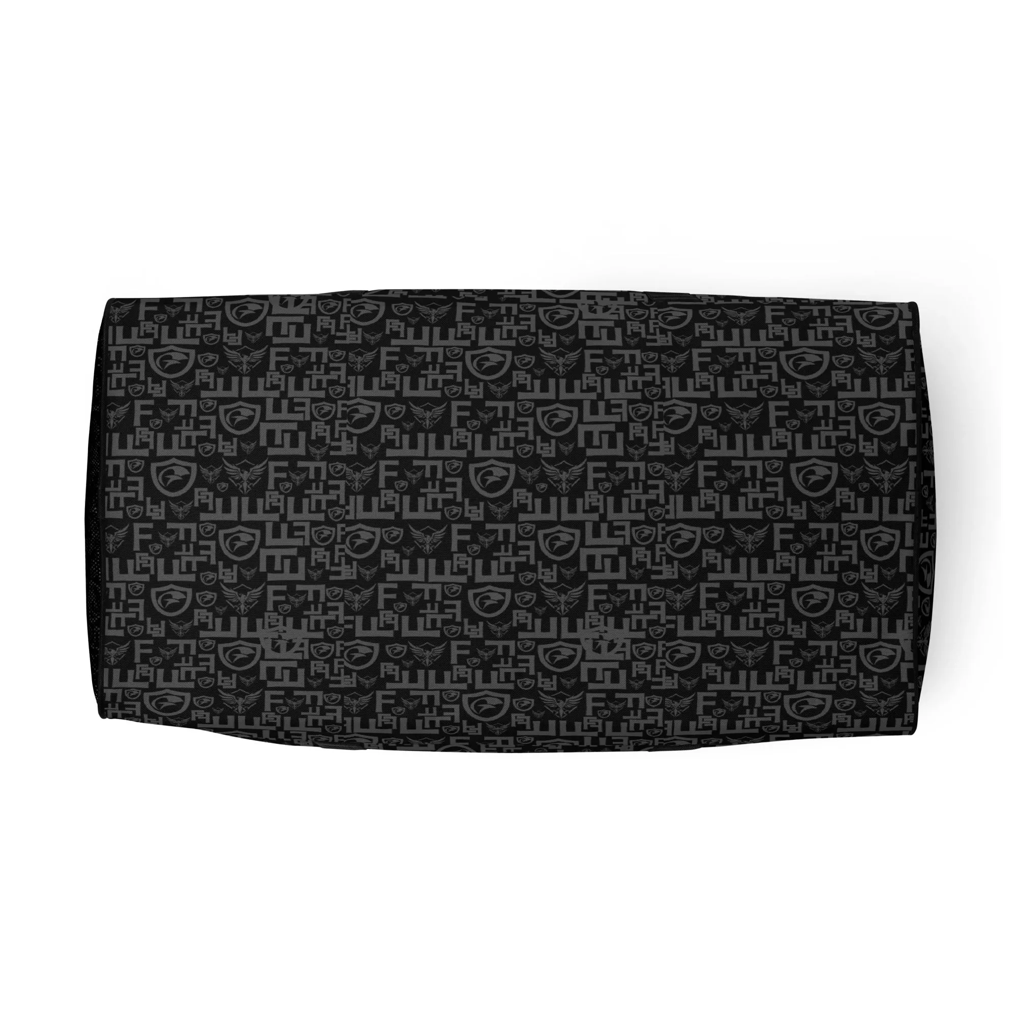 Black Pattern Duffle Bag