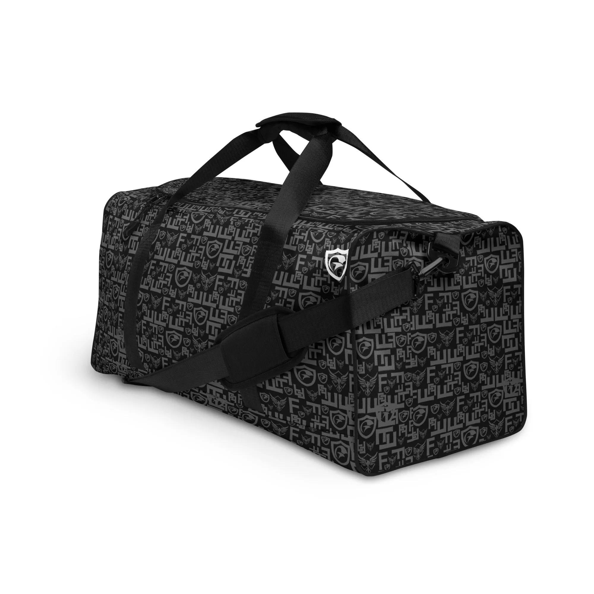Black Pattern Duffle Bag