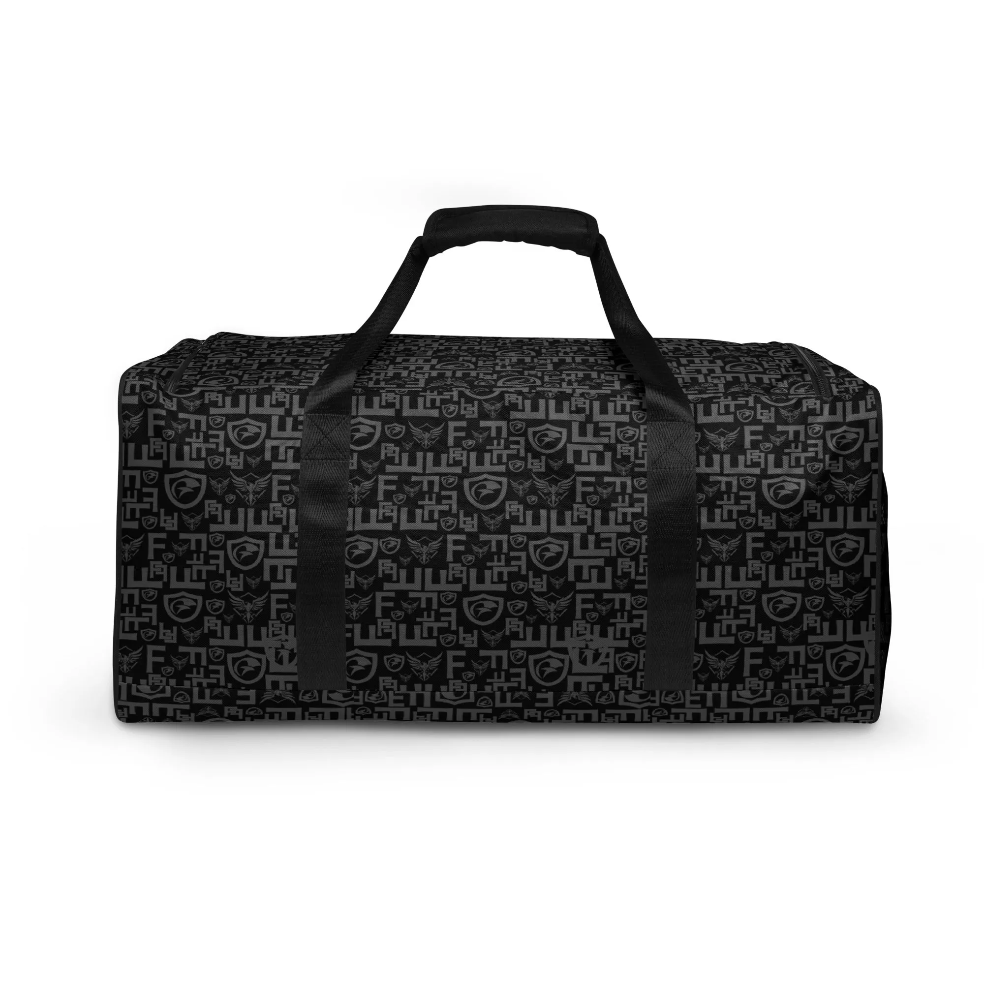 Black Pattern Duffle Bag