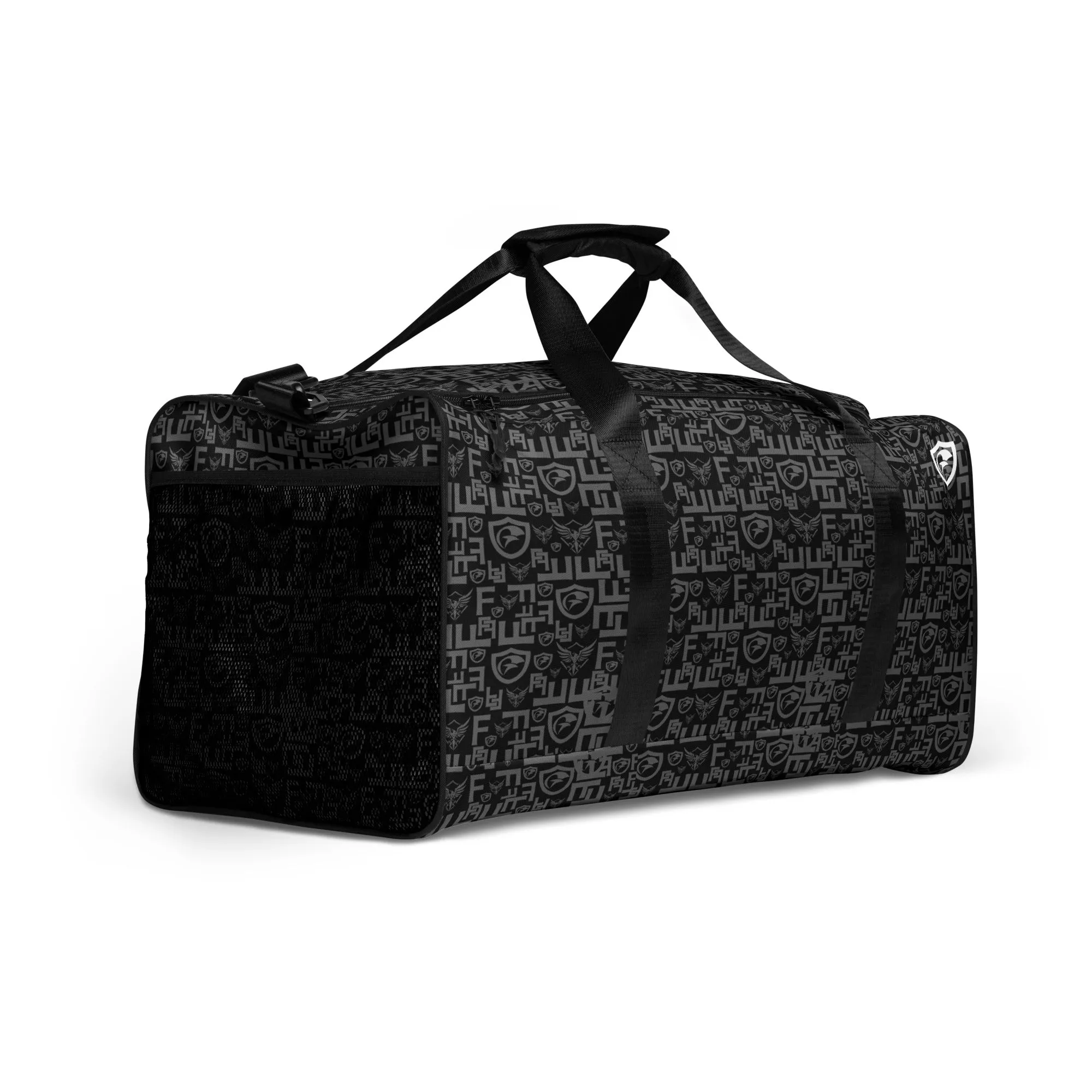 Black Pattern Duffle Bag
