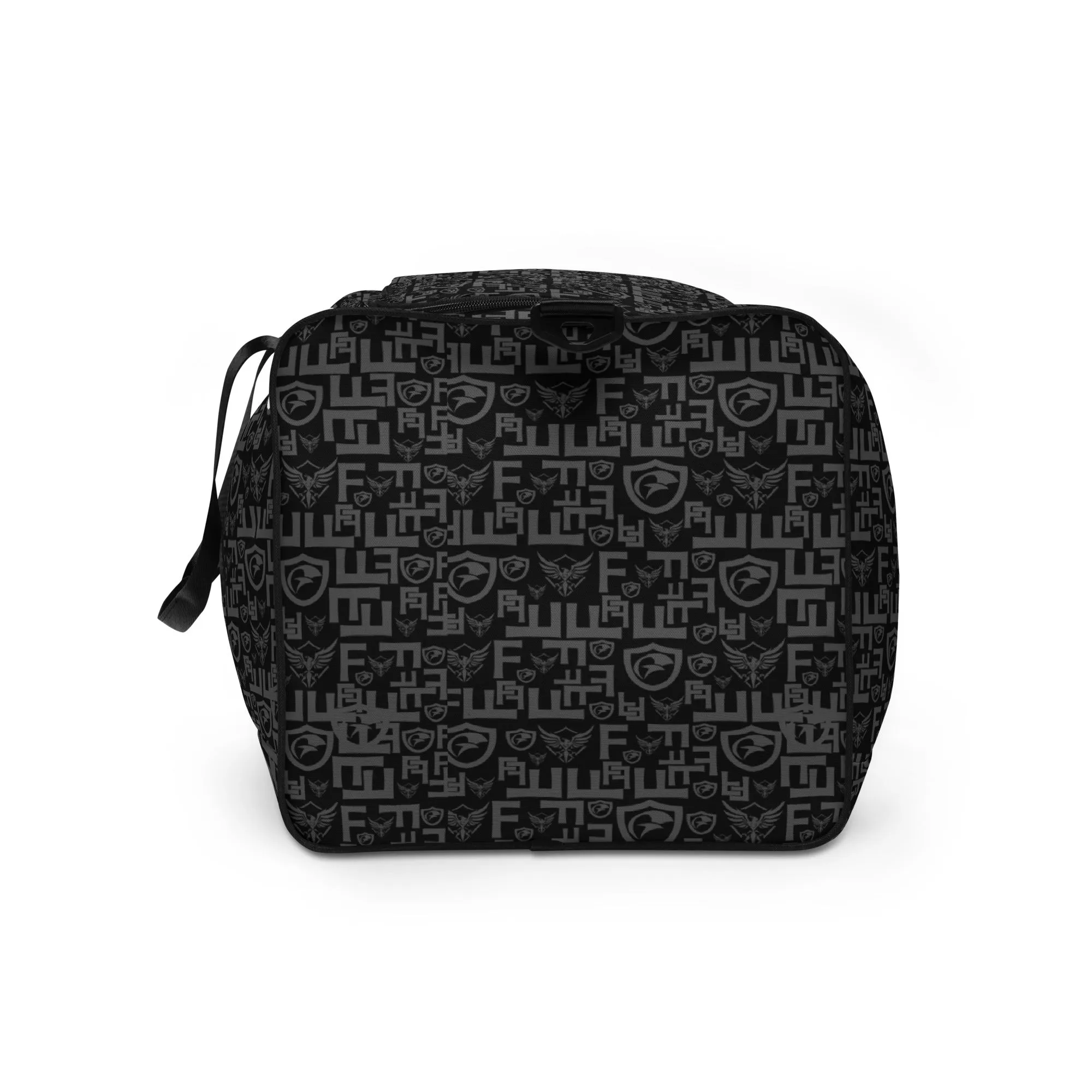 Black Pattern Duffle Bag