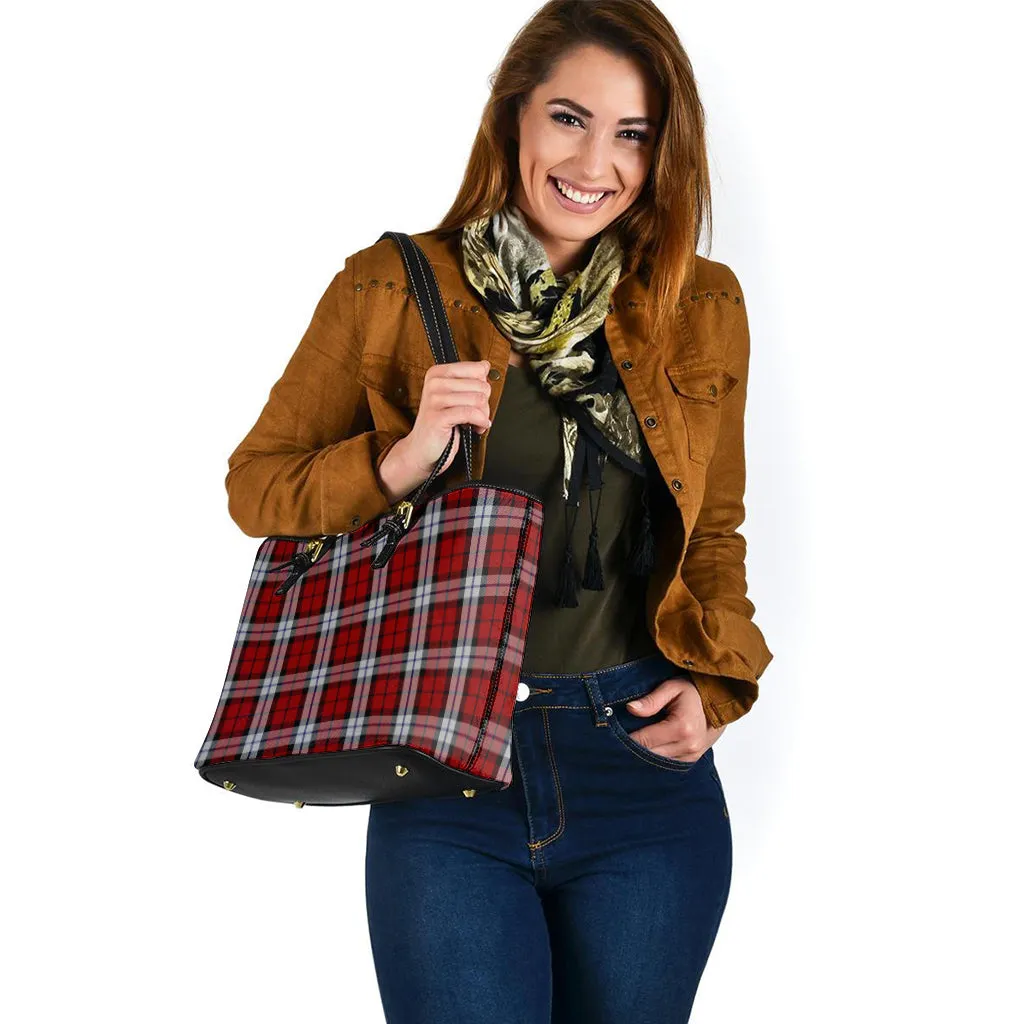 Brodie Dress Tartan Leather Tote Bag