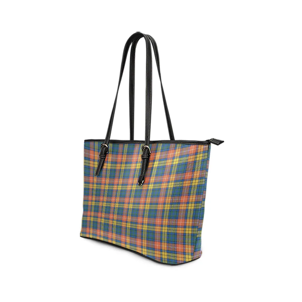 Buchanan Ancient Tartan Leather Tote Bag