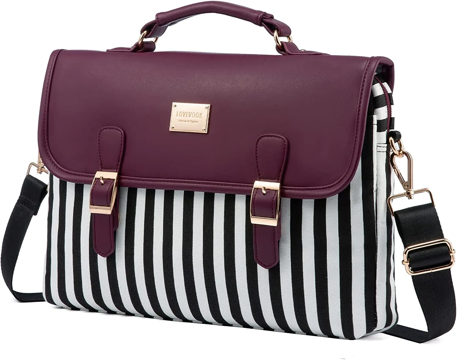 Business Casual Mauve Pink Shoulder Strap Messenger Style Laptop Bag