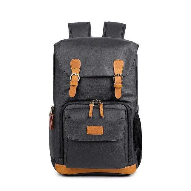 Camera Backpack Canvas with Laptop Compartment