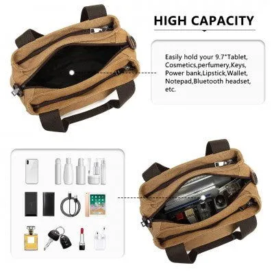 Canvas Multi-Functional Crossbody Baby Bag (Available in Black/Brown/Green/Grey/Khaki)