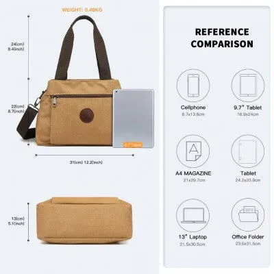 Canvas Multi-Functional Crossbody Baby Bag (Available in Black/Brown/Green/Grey/Khaki)