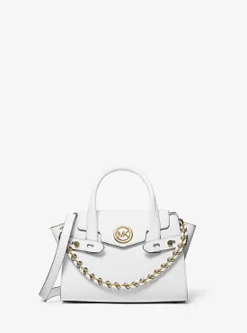 Carmen Extra-Small Saffiano Leather Belted Satchel