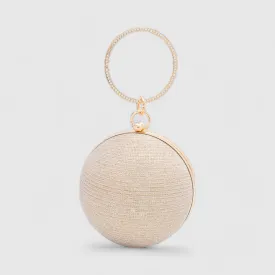 Chokore Spherical Rhinestone Crossbody Bag (Golden)