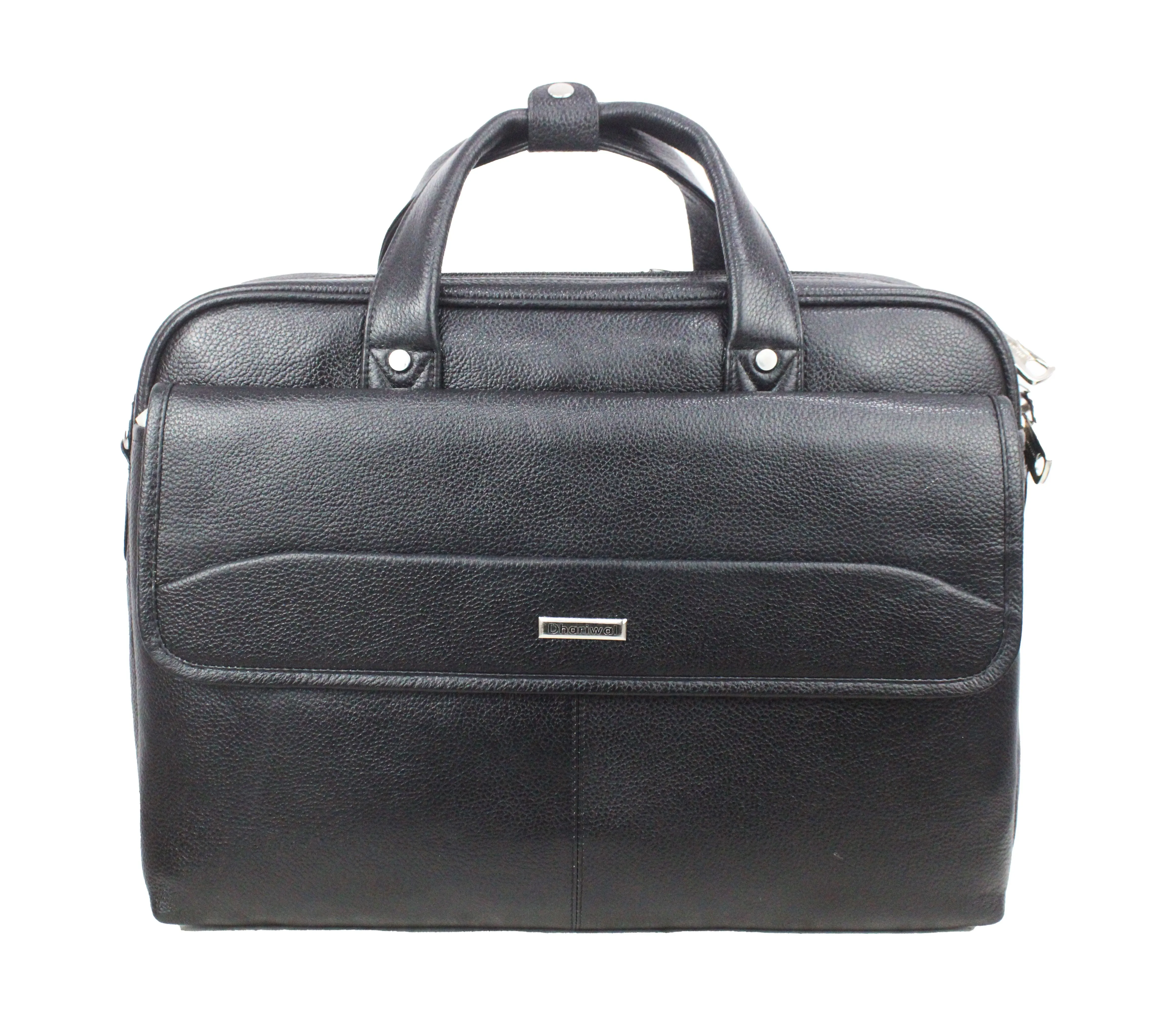 Dhariwal Genuine Leather Laptop Bag File Messenger Bag with Strap upto 17 Inch | Laptop Bag for Men EB-616