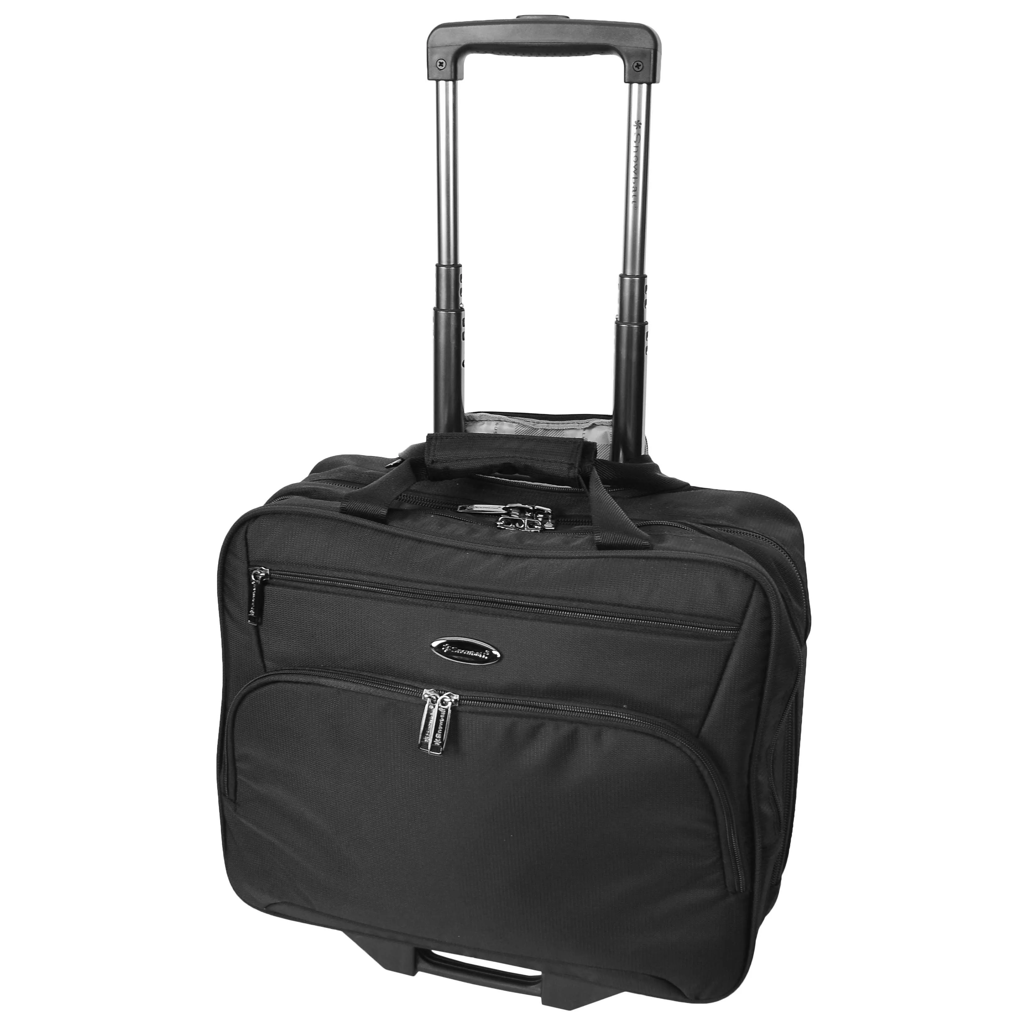 DR490 Pilot Case with Wheels Lightweight Cabin Bag Black