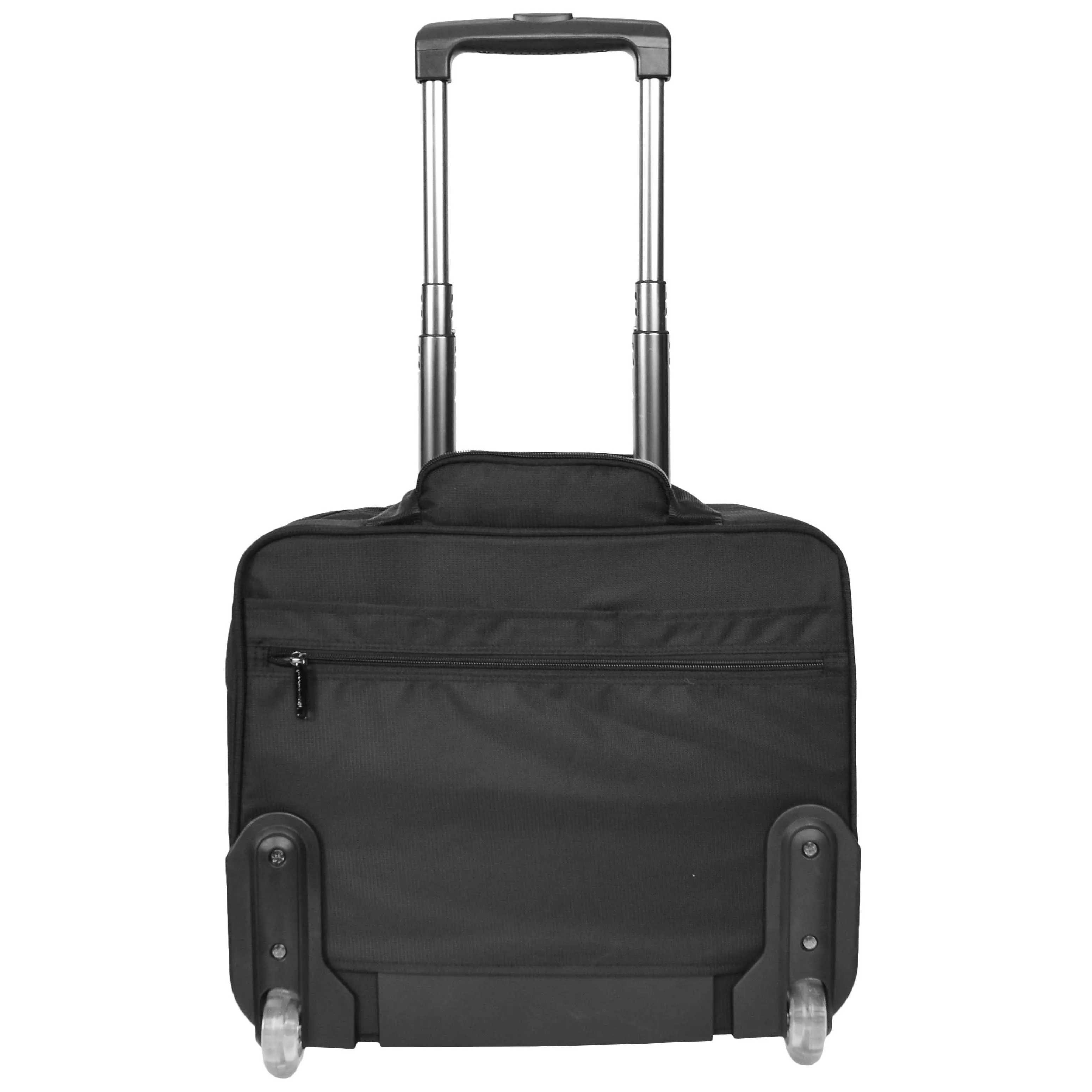 DR490 Pilot Case with Wheels Lightweight Cabin Bag Black