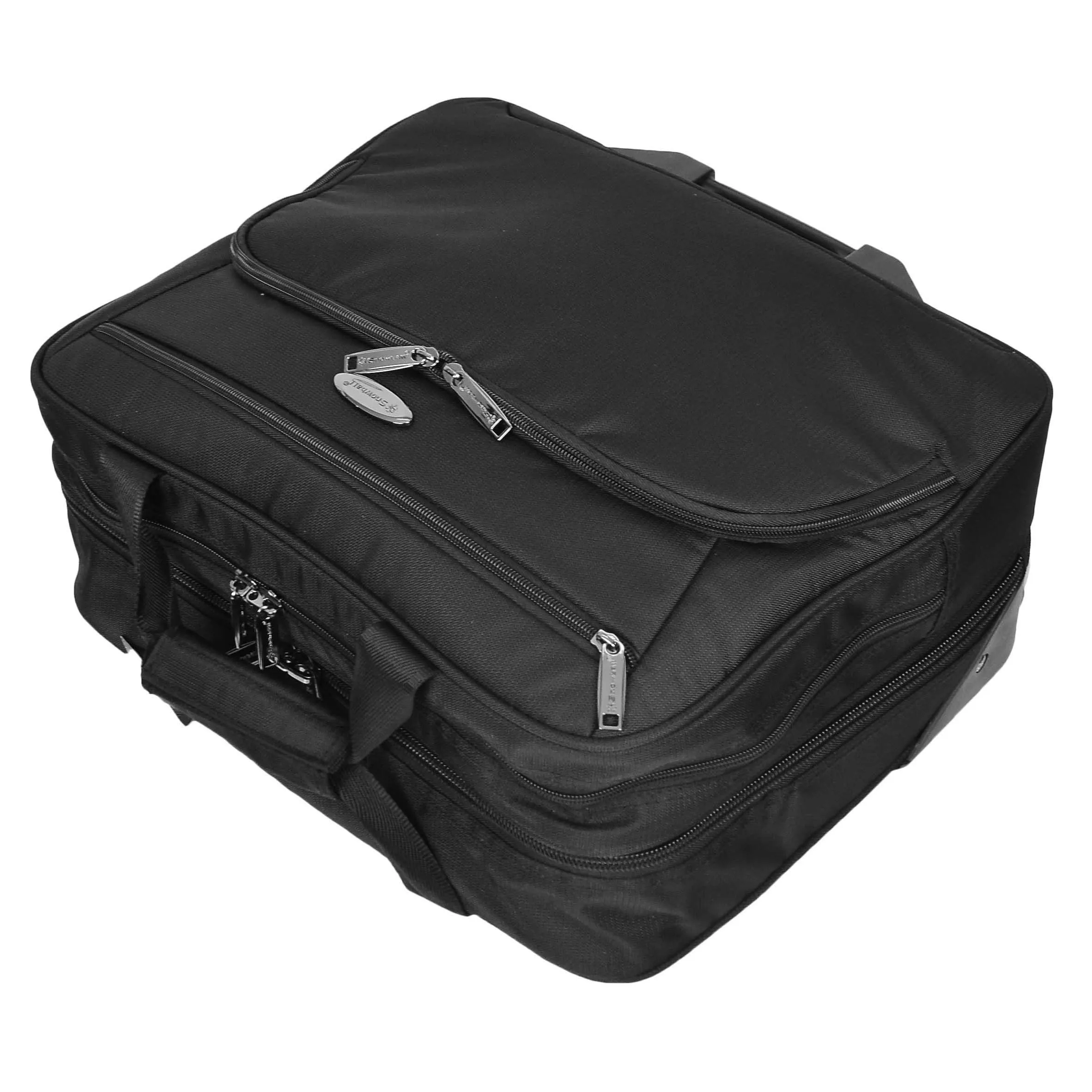 DR490 Pilot Case with Wheels Lightweight Cabin Bag Black