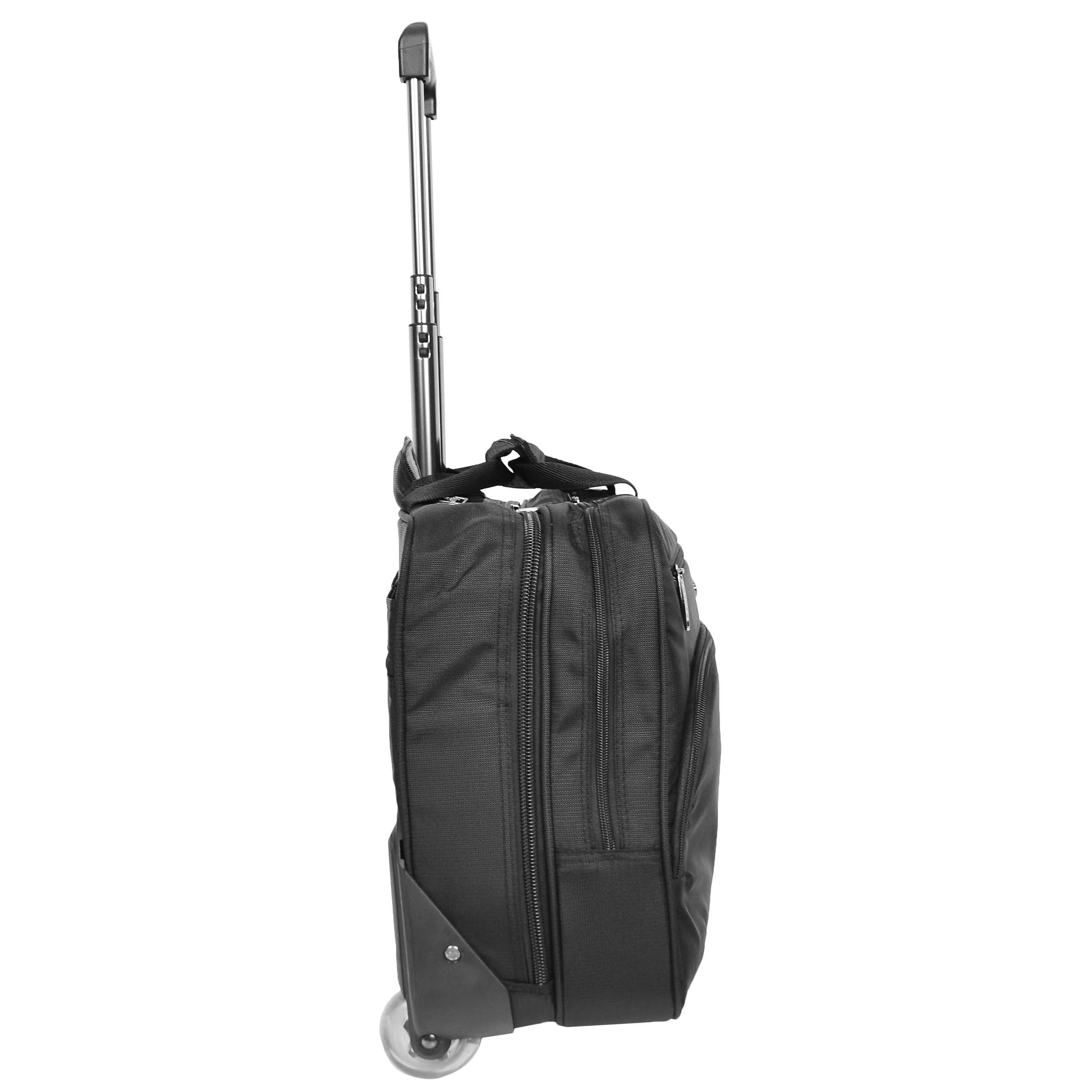DR490 Pilot Case with Wheels Lightweight Cabin Bag Black