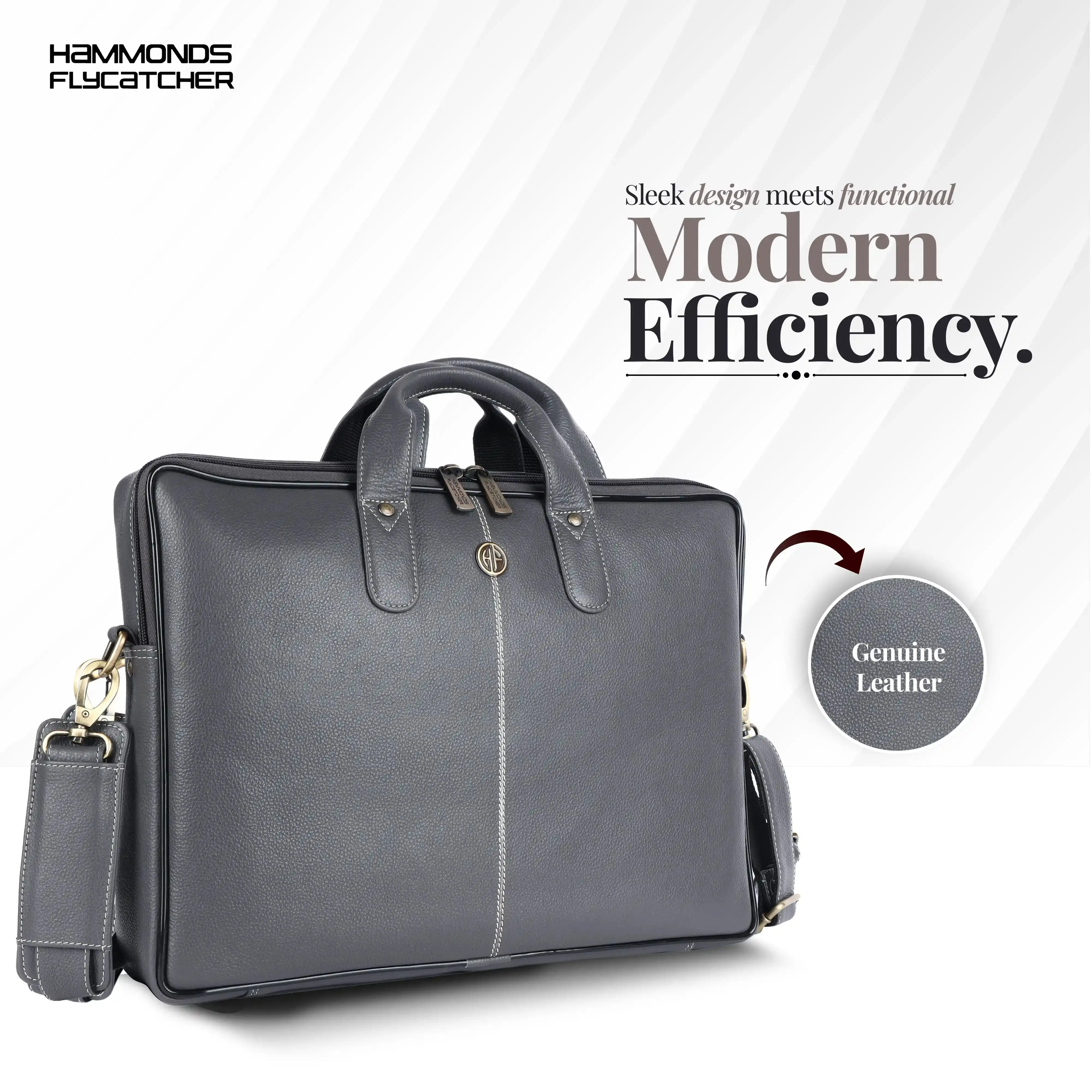 Genuine Leather Laptop Bag for Men - Office Bag - Fits Up to 14/15.6/16 Inch Laptop/MacBook