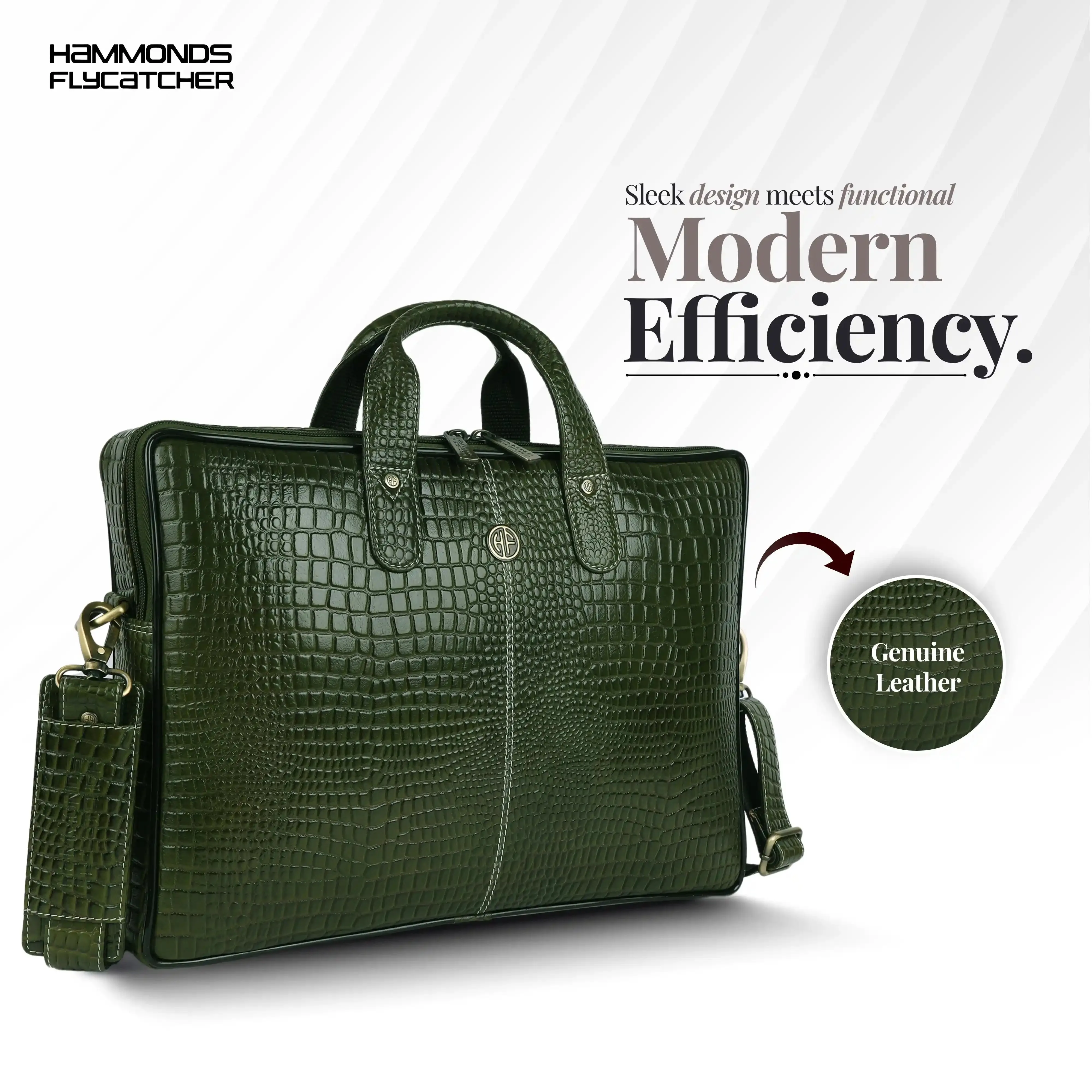 Genuine Leather Laptop Bag for Men - Office Bag - Fits Up to 14/15.6/16 Inch Laptop/MacBook