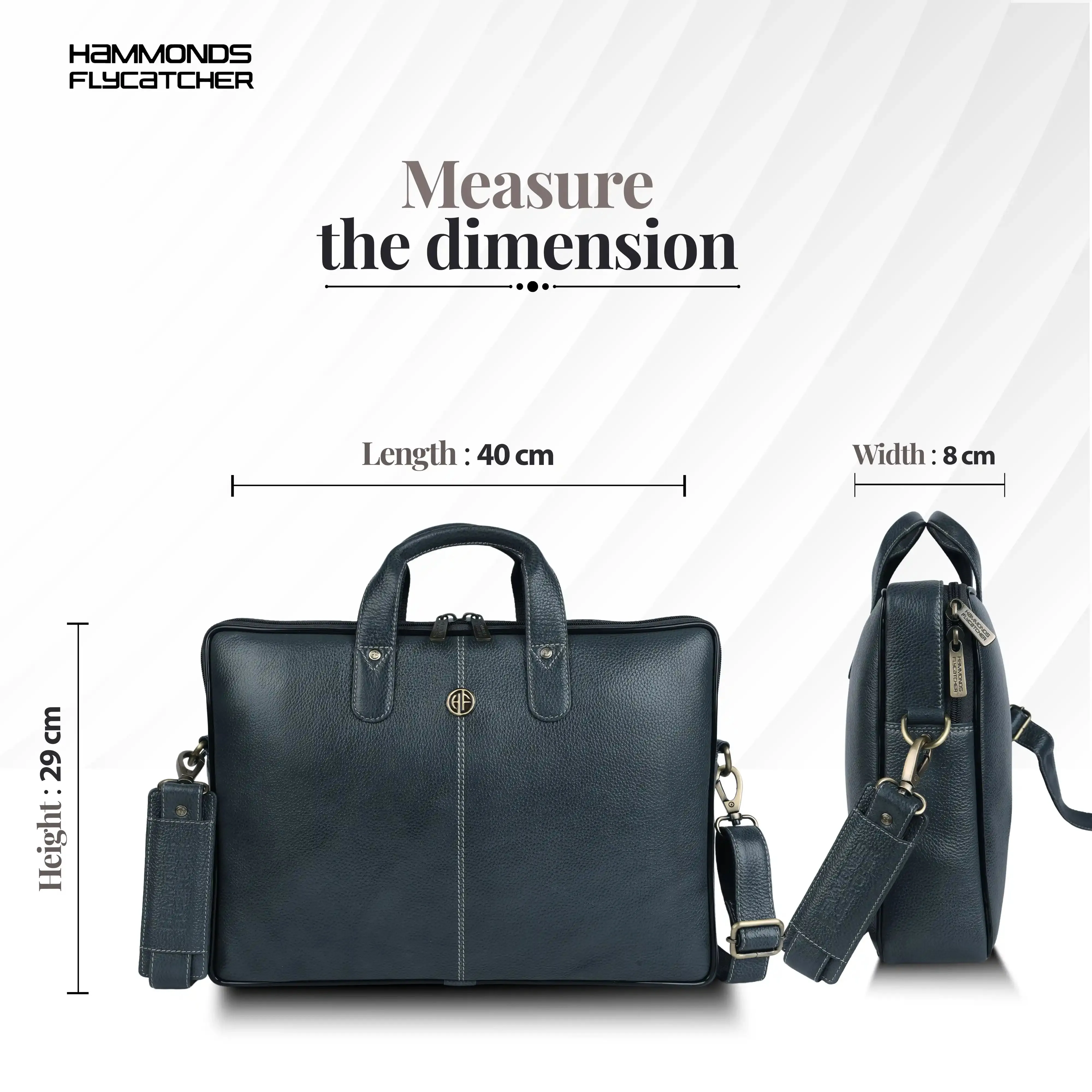 Genuine Leather Laptop Bag for Men - Office Bag - Fits Up to 14/15.6/16 Inch Laptop/MacBook