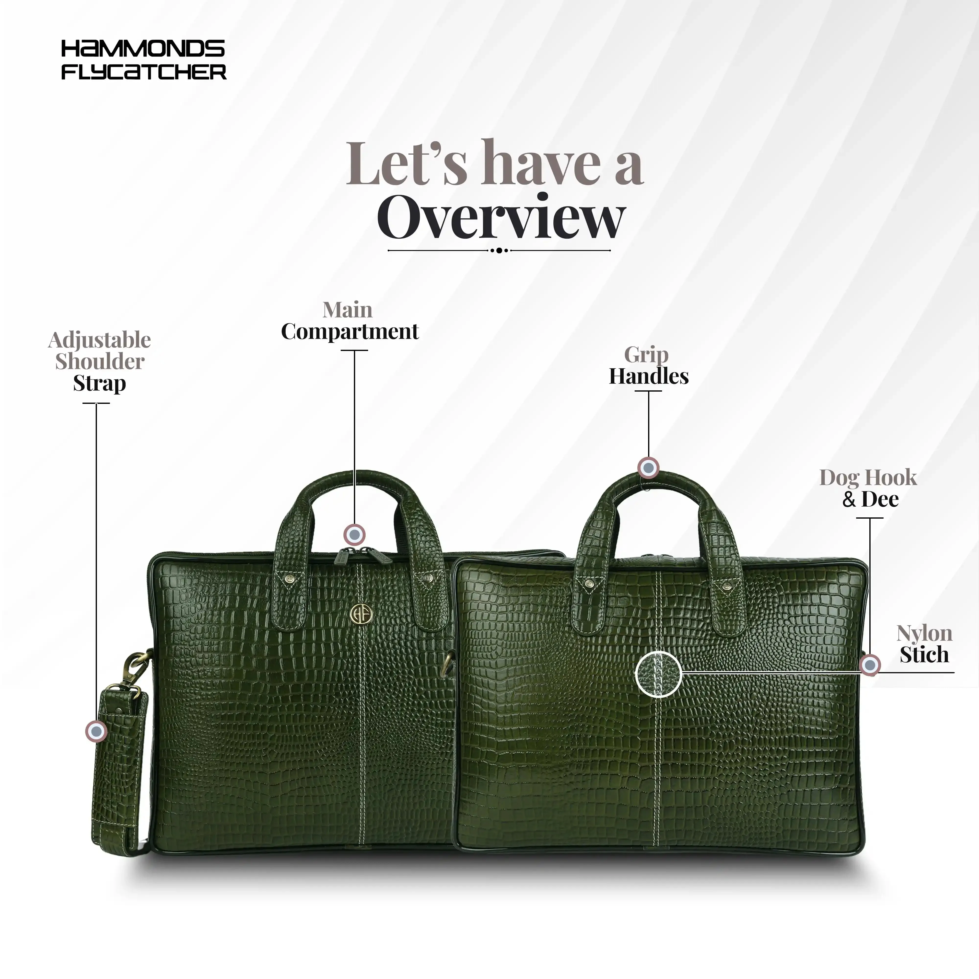Genuine Leather Laptop Bag for Men - Office Bag - Fits Up to 14/15.6/16 Inch Laptop/MacBook