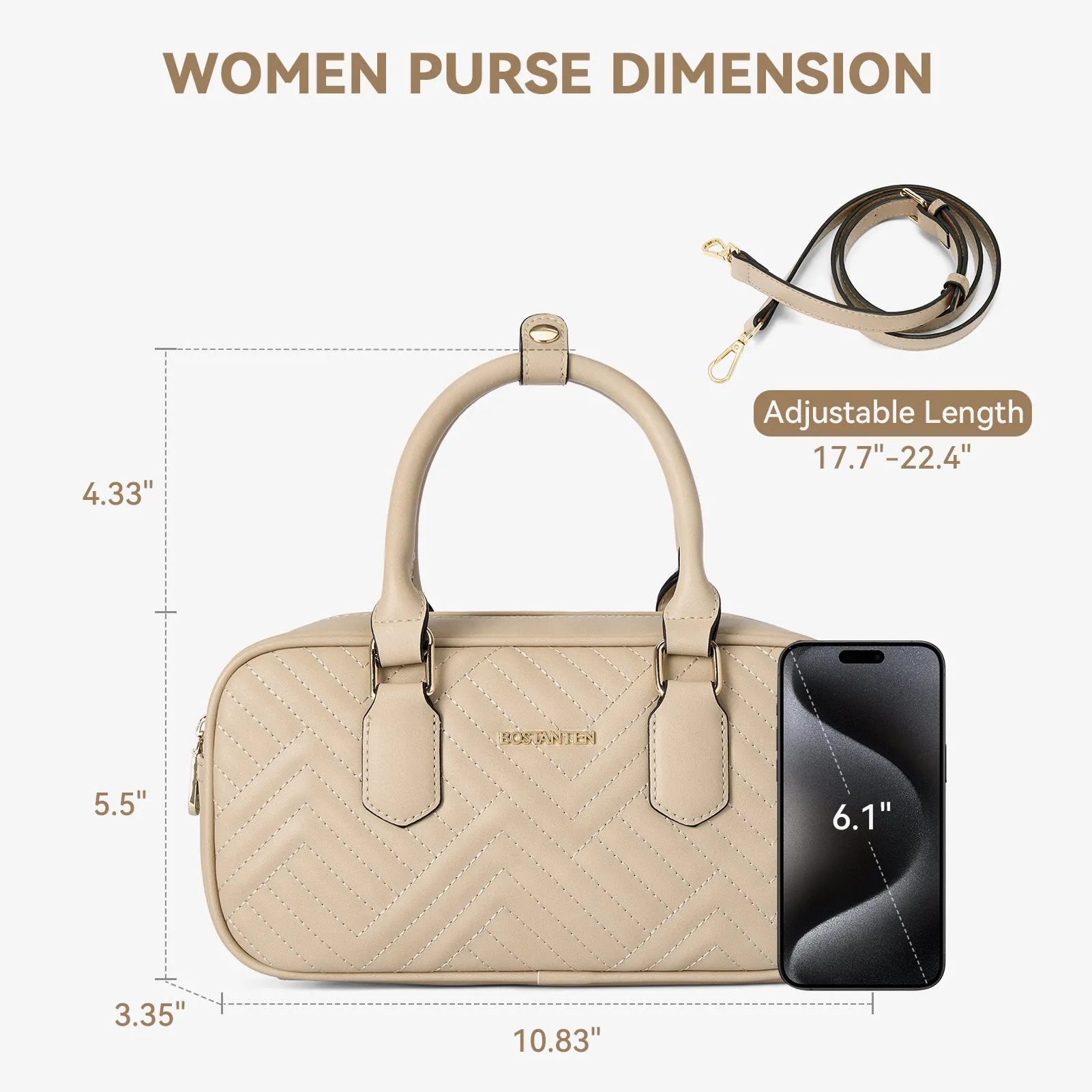Harper Jones Quilted Handbag – Versatile Elegance for Every Occasion