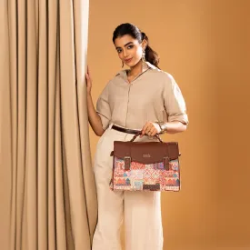 Konkona Heritage Satchel Bag - Kutch Gamthi