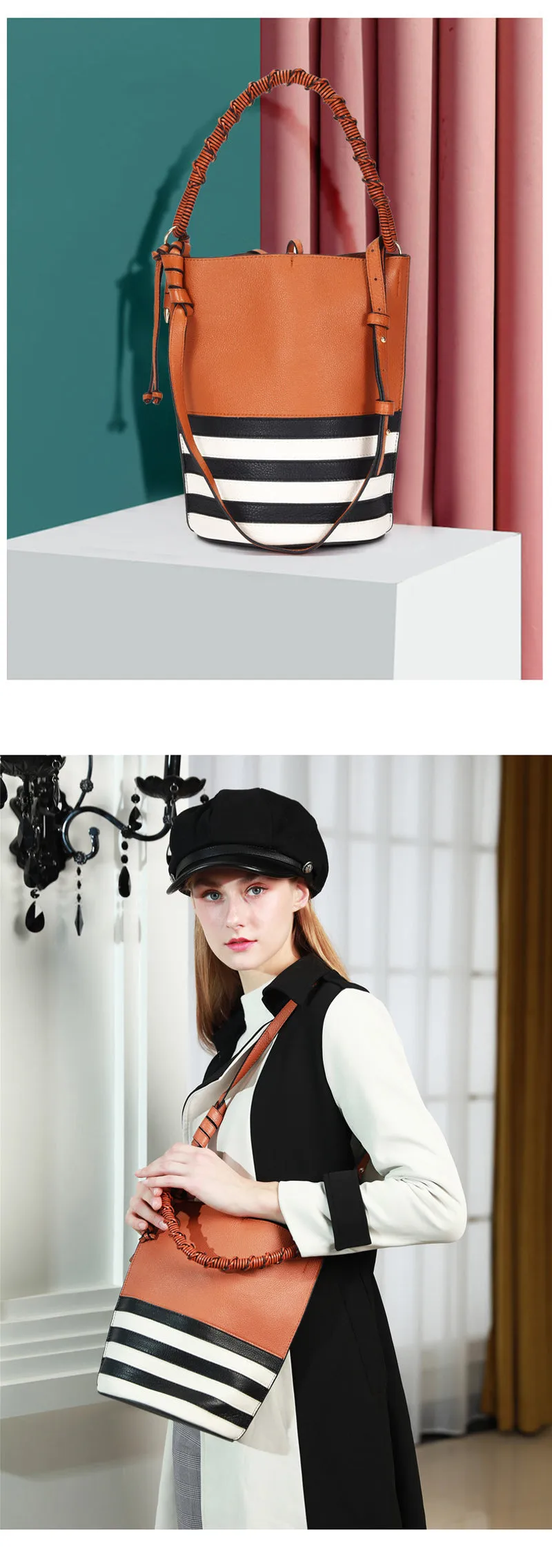 Leather Bucket Bag, Womens Bag, Everyday Bag
