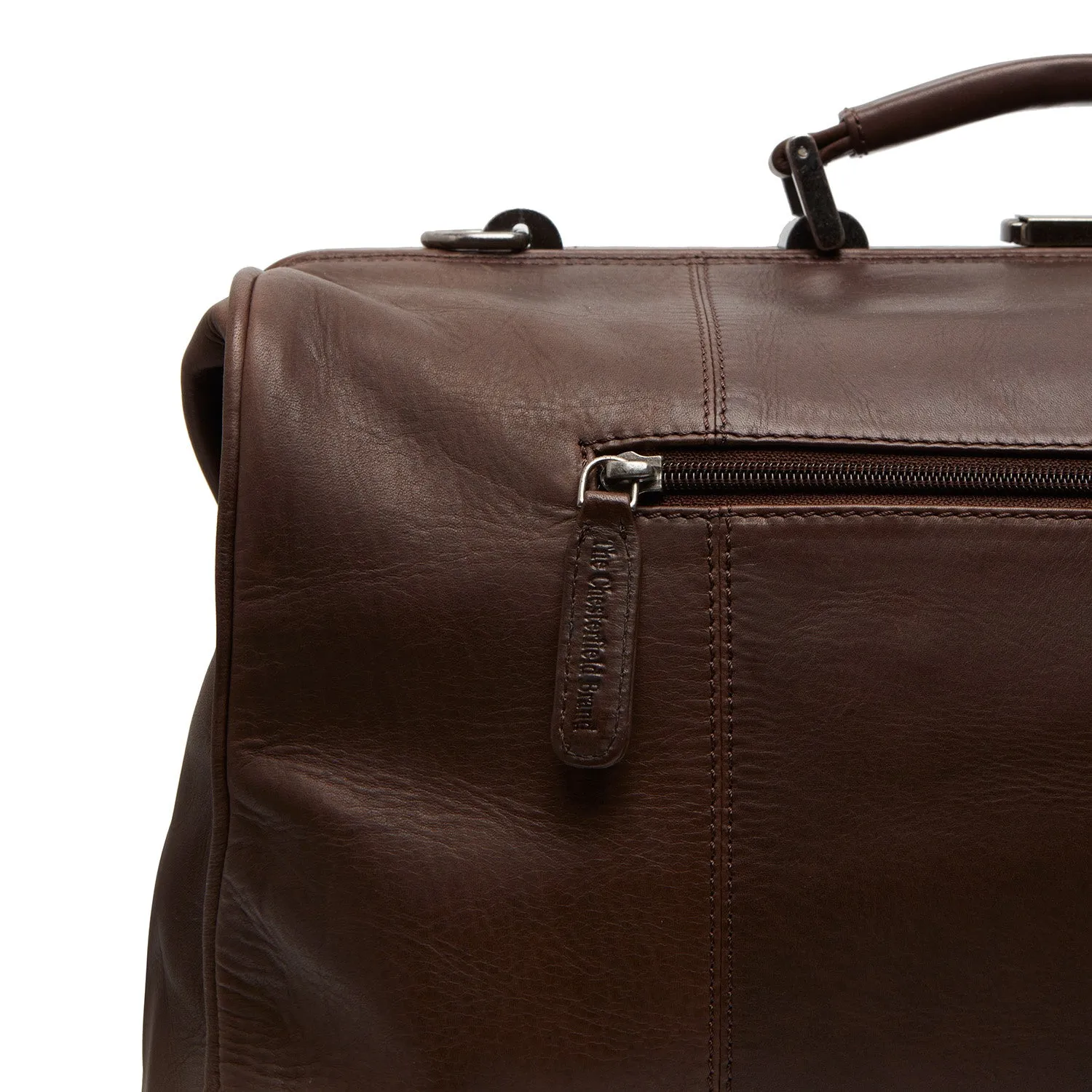 Leather Weekend Bag Brown Texel