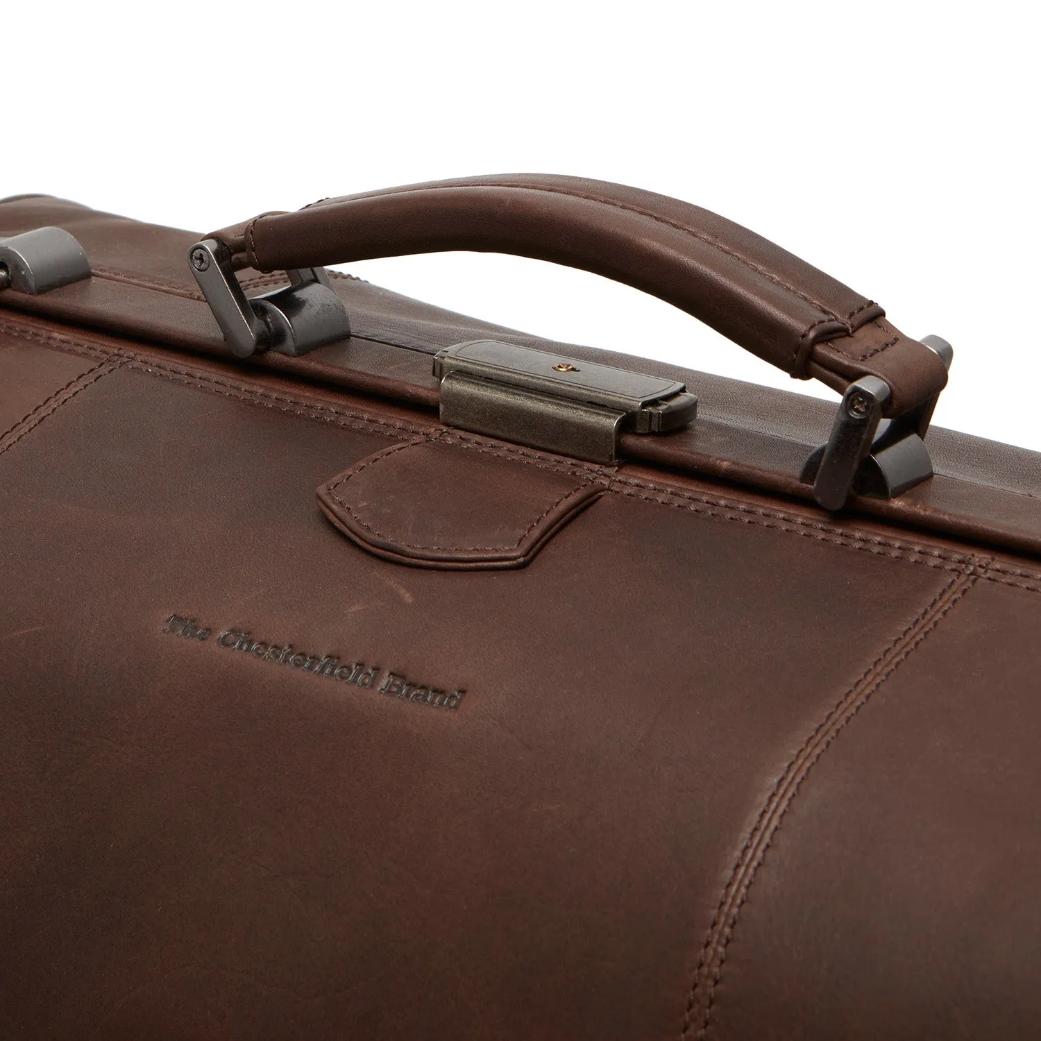 Leather Weekend Bag Brown Texel