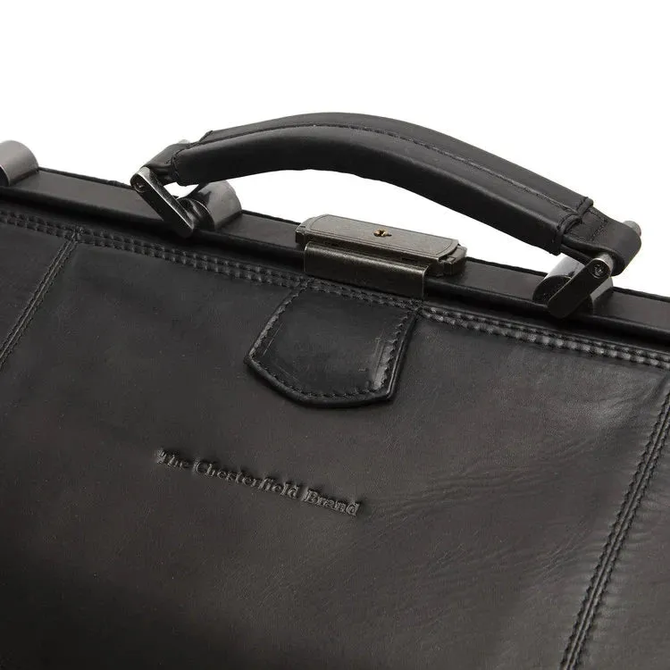 Leather Weekend Bag - The Chesterfield Brand Corfu Black