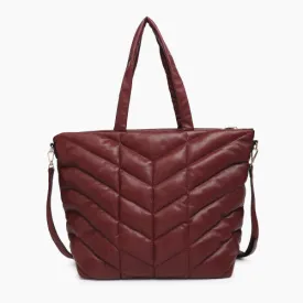 Maroon Puff Bag