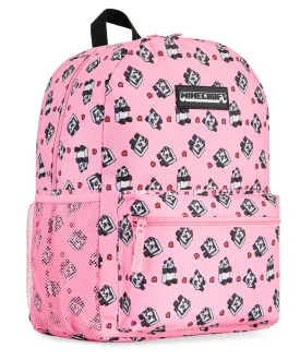 Minecraft School Bag Boys and Girls, Kids Backpack (Pink)