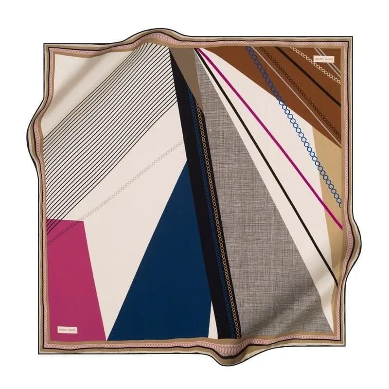 Pierre Cardin Geometric Elegance Silk Scarf No. 21