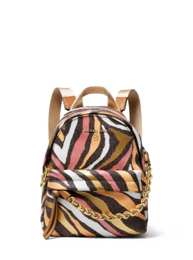 Slater Extra-Small Metallic Zebra Logo Convertible Backpack