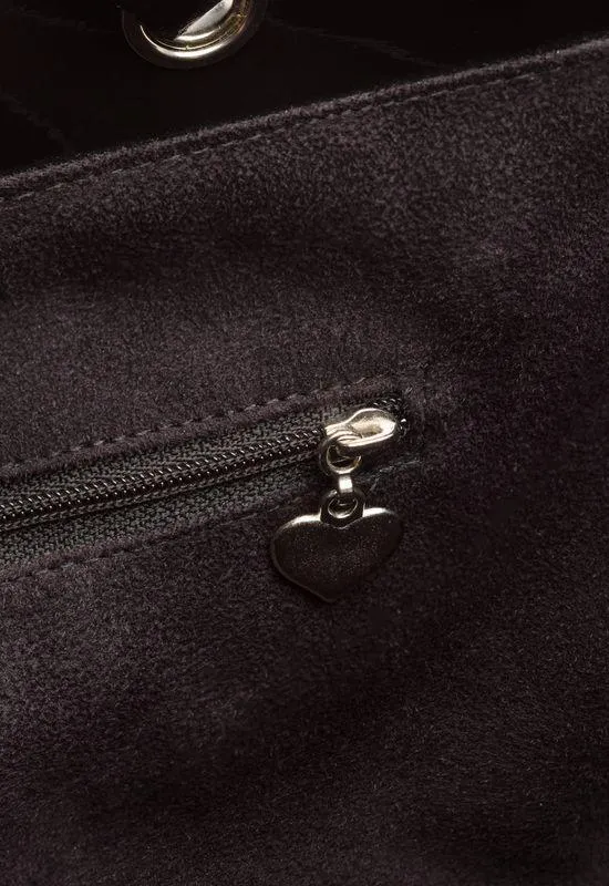 Taki Satin & Leather Handbag