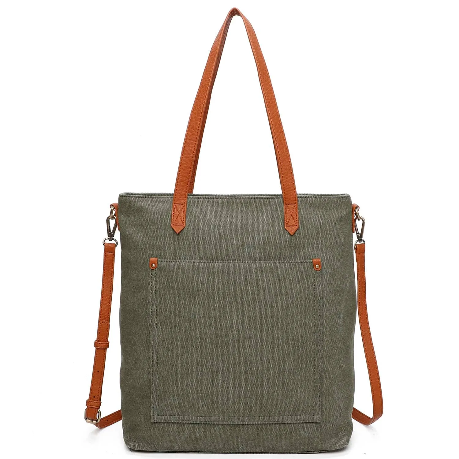 The Katrina Canvas Tote - Smoke